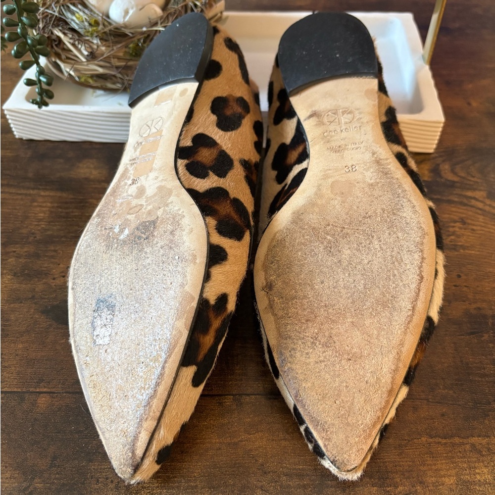 Women's Dee Keller Leopard Print Slip On Loafer Flats Size 38 (US 8) - Picture 9 of 10